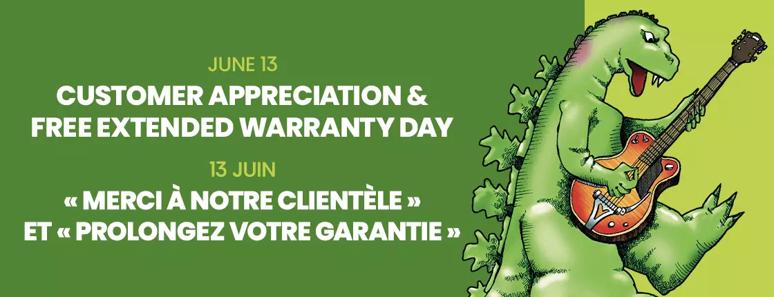 Customer Appreciation & FREE Extended Warranty Day - Saturday, June 13